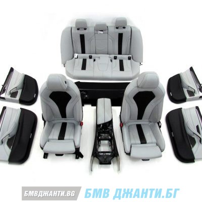 Комплект салон LKA9 Leather "Merino" silverstone BMW F90 M5 и G30