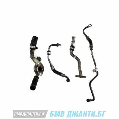 Комплект тръби масло турбо BMW motor N57Z 11428508037