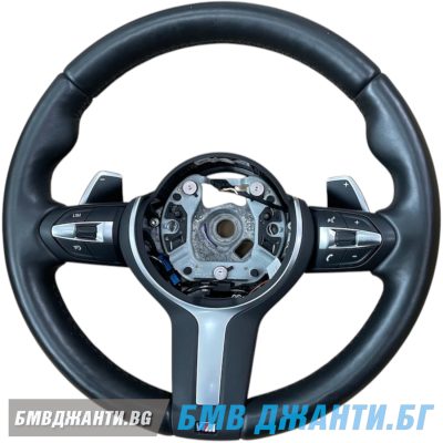 Кожен спортен волан M Sports подгев BMW 1 2 3 4 F Series 32307848339